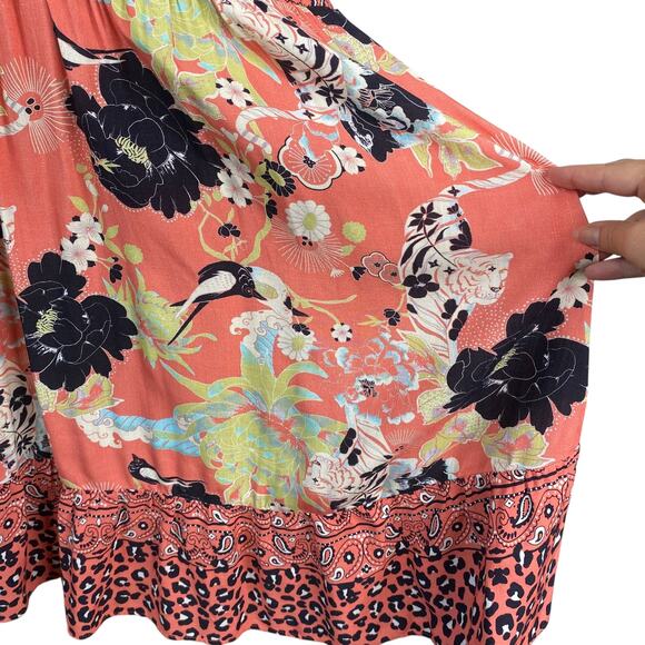 Maaji Girl's Whispering Roses Groom Leopard Animal Print Dress SZ 16 - Picture 6 of 12